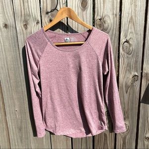 RBX Performance Woman Size Small Red Long Sleeve Dri Fit Workout Top Active Wear